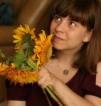 Me, wearing the present from my godfather