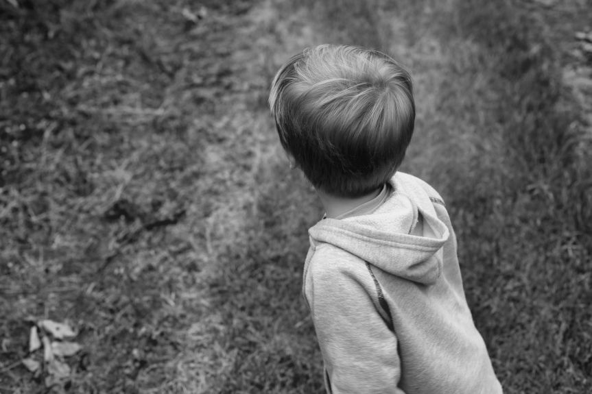 on  a cherry hunt_bw